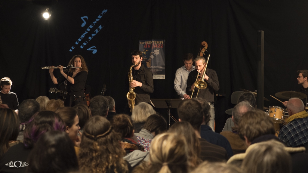 La première partie du concert a été reservée aux élèves de l'atelier de Frederic Borey (CRD du Val Maubué) pour un tribute to Lee MORGAN et à son album